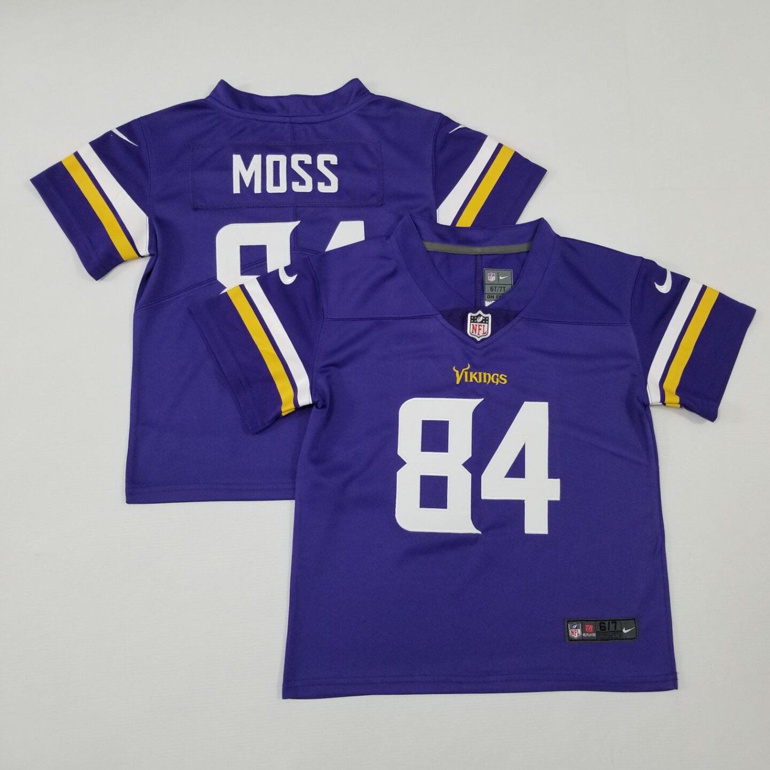 Toddler Nike Vikings #84 Randy Moss Purple Team Color Stitched NFL Vapor Untouchable Limited Jersey